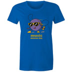 Music Moves Me - Womens T-shirt Bright Royal Womens T-shirt Music Printed In Australia