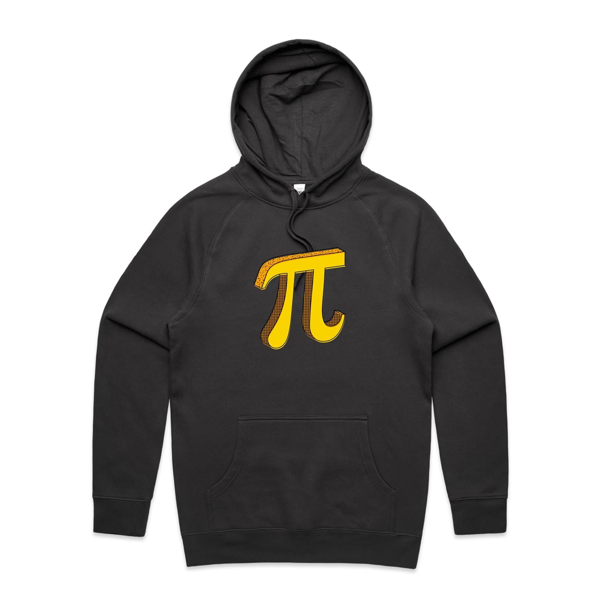 Pi - Mens Hoodie Coal Mens Hoodie Maths Printed In Australia Science