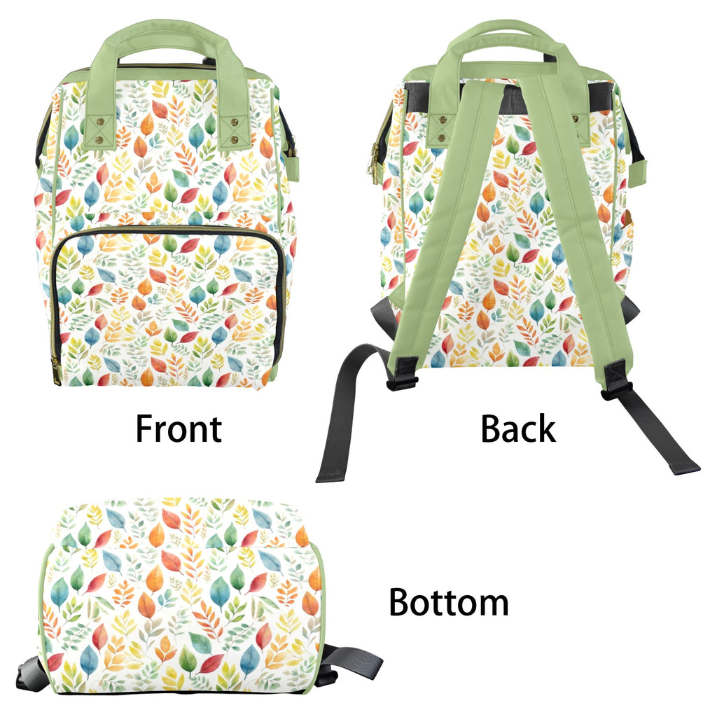 Autumn Leaves - Multi-Function Backpack, Nappy / Diaper Bag