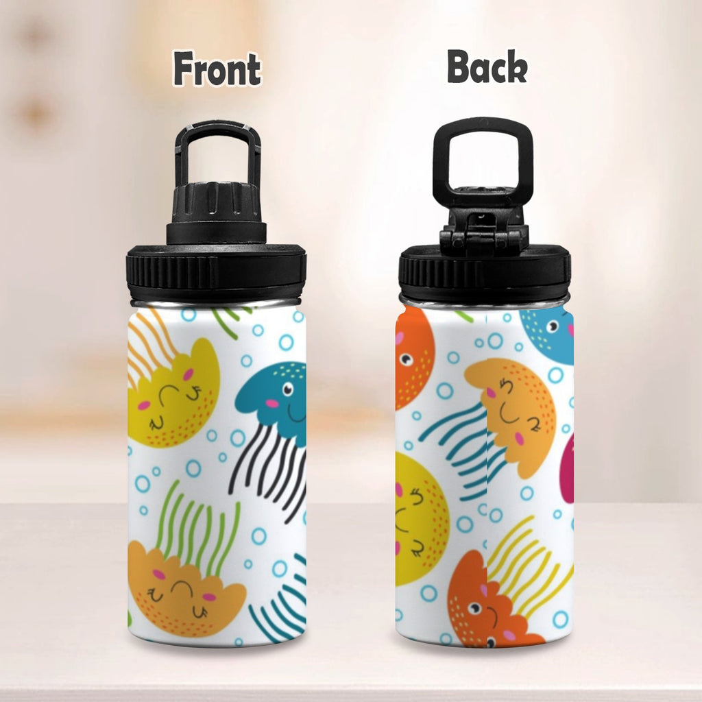 Jelly Fish Kids Water Bottle with Chug Lid (12 oz) Kids Water Bottle with Chug Lid Ocean Printed Offshore
