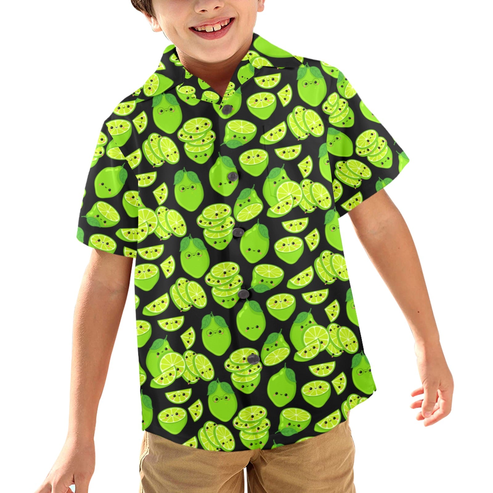 Cute Limes - Junior Kids Hawaiian Shirt