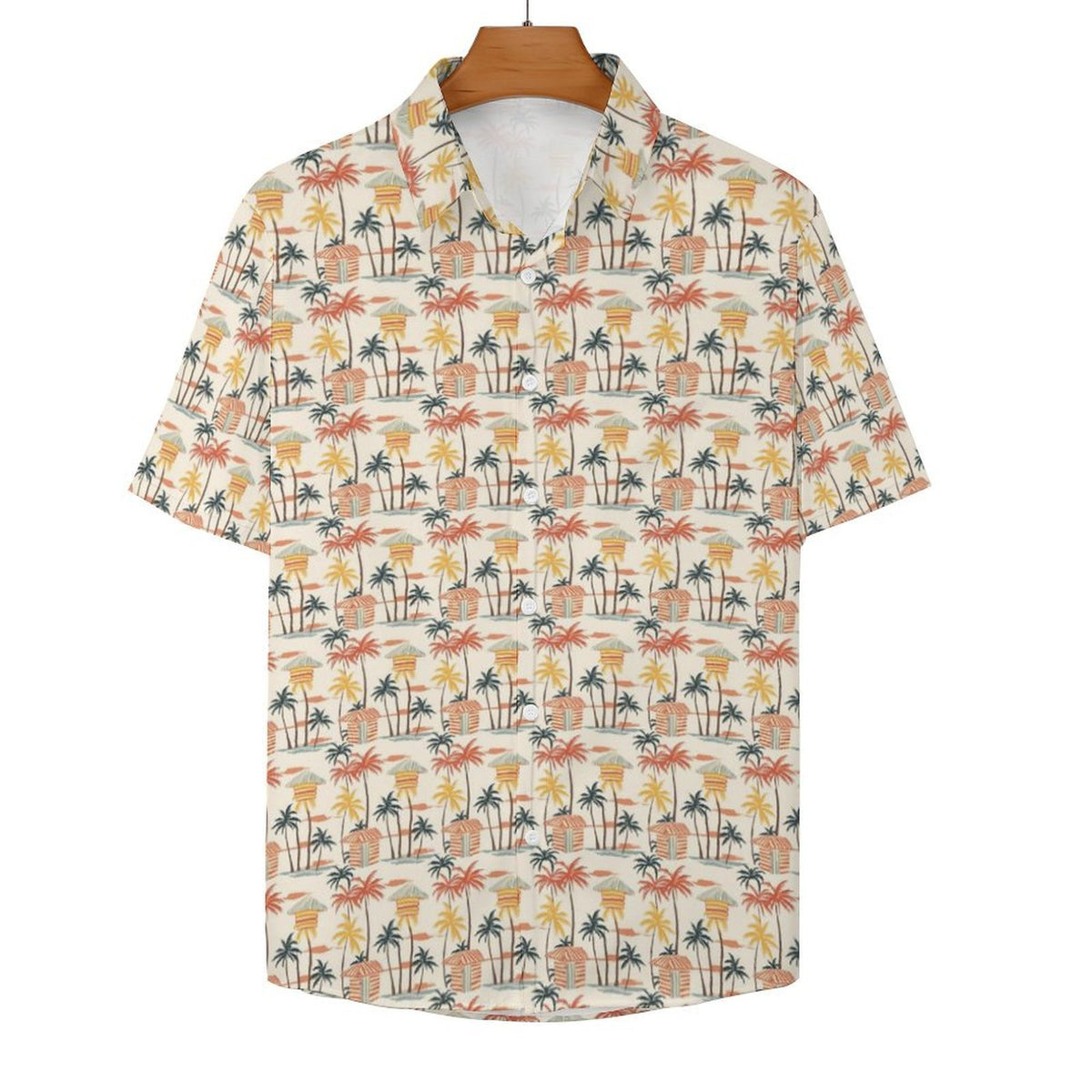 Beach Shack Women's Collared Pocketless Short Sleeve Shirt