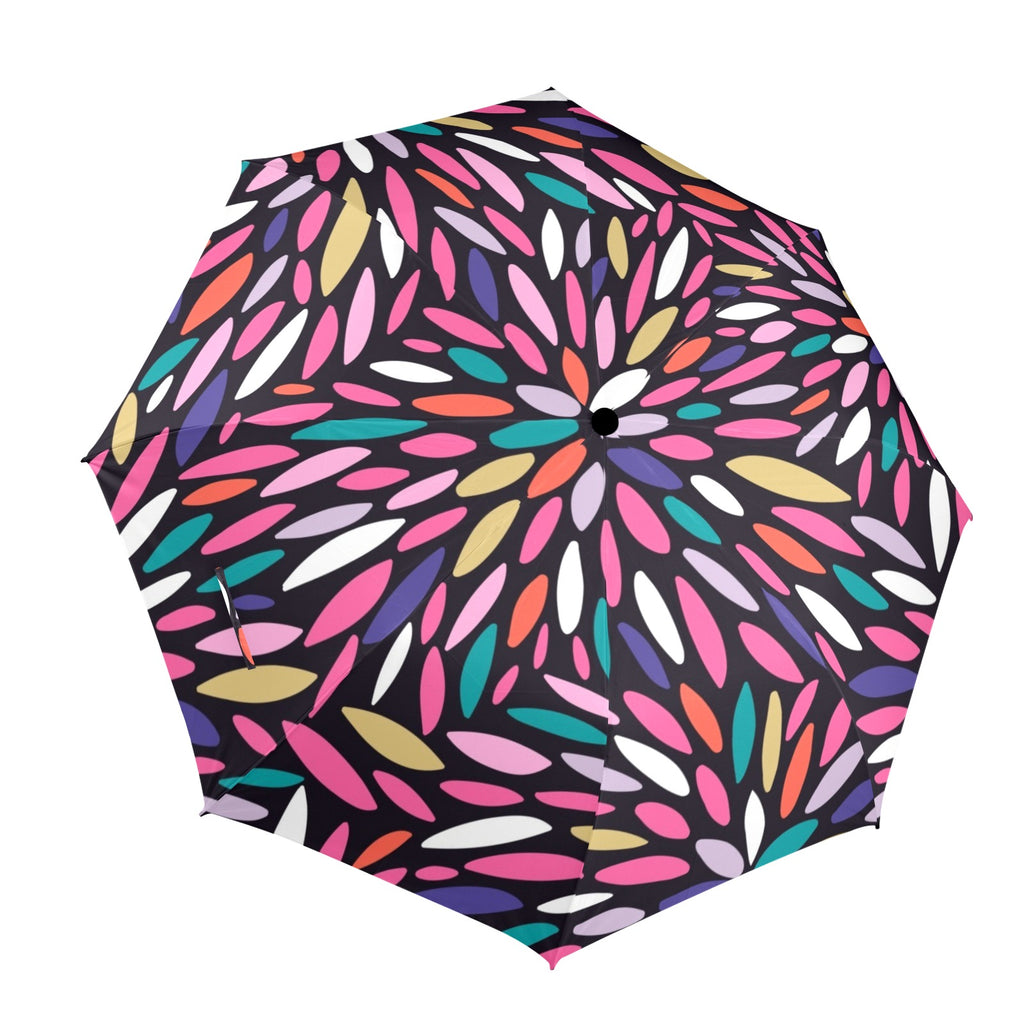 Colour Burst - Semi-Automatic Foldable Umbrella (Model U12) One Size Semi-Automatic Foldable Umbrella (U12)