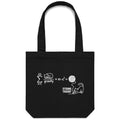 Cat String Theory Canvas Tote Bag