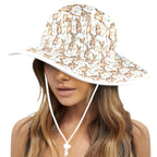 Quokkas Wide Brim Bucket Hat Wide Brim Bucket Hat animal Australia Printed Offshore