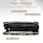 Blue Hawaiian Flower -  PU Leather Wallet