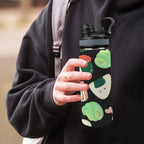 Happy Sushi Insulated Water Bottle with Dual-Use Lid (18oz) Insulated Water Bottle with Dual-Use Lid (18oz) Food Printed Offshore