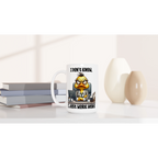 I Don't Know, I Just Work Here, Duck - White 15oz Ceramic Mug 15oz Mug animal Globally Fulfilled Work