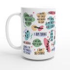 Mum Daily Affirmations - White 15oz Ceramic Mug Default Title 15oz Mug Globally Fulfilled Mum