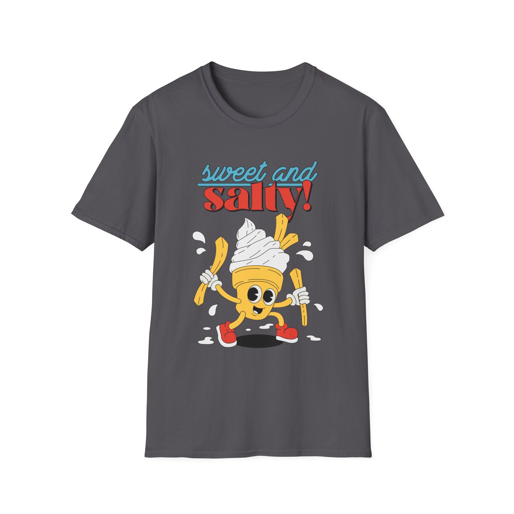 Sweet And Salty, Ice Cream And Fries - Unisex Softstyle T-Shirt