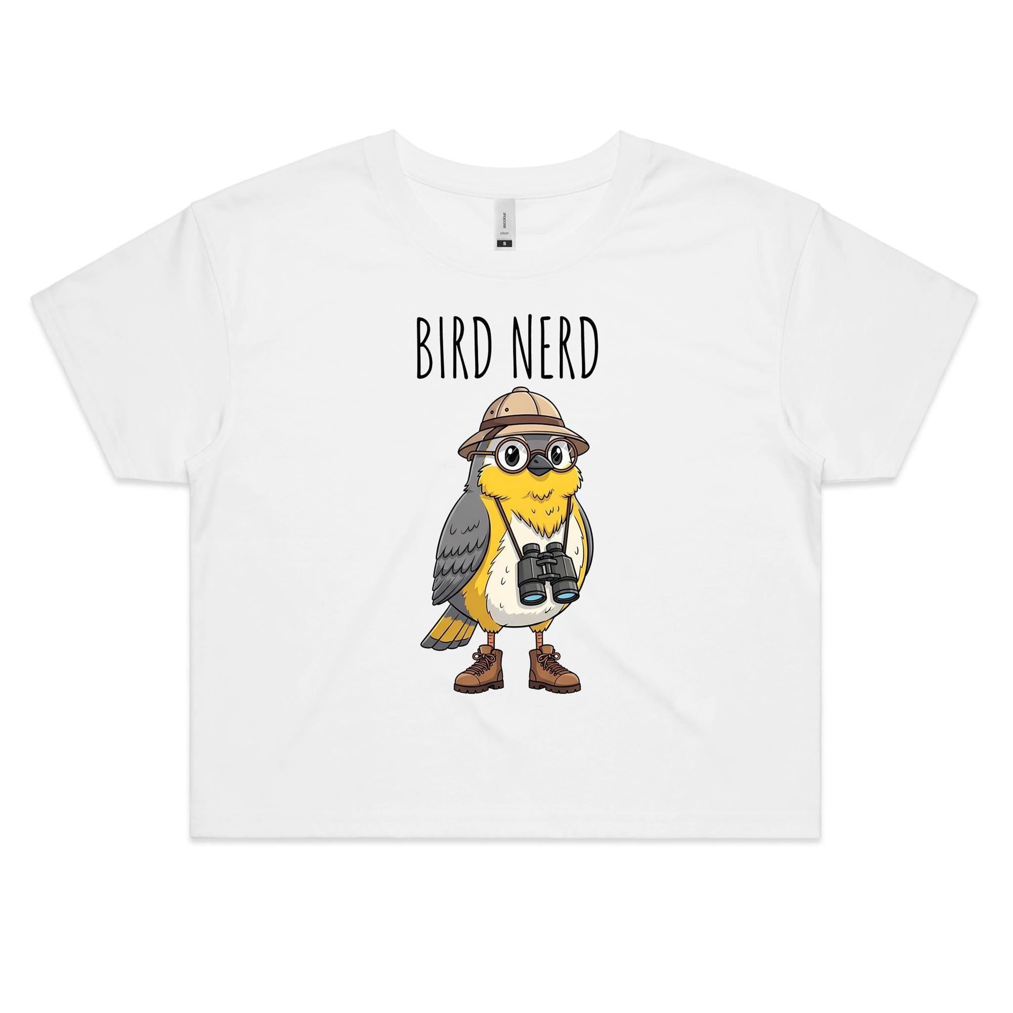 Bird Nerd Women's AS Colour Crop Tee