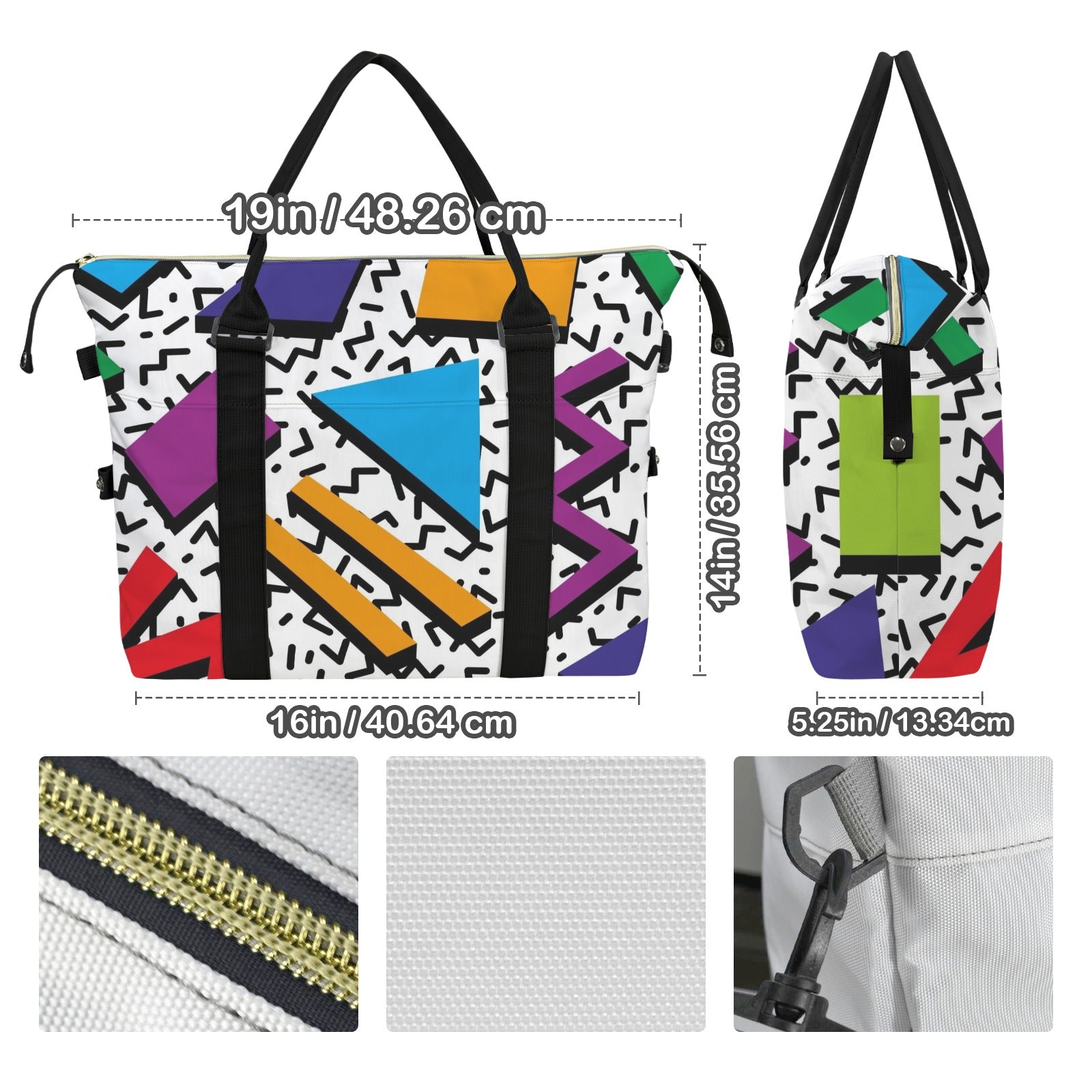 Graphic 80's Duffle Bag-Simple (Model 1715) Duffle Bag-Simple (1715)