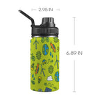 Go Green - Kids Water Bottle with Chug Lid (12 oz) One Size Kids Water Bottle with Chug Lid Environment Printed Offshore