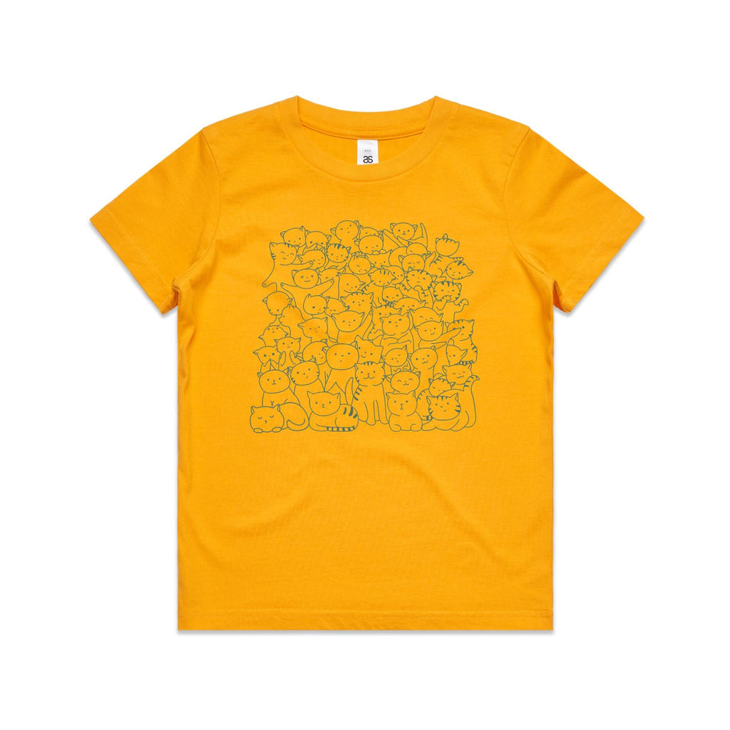 Lots And Lots Of Cats Kid's AS Colour T-shirt