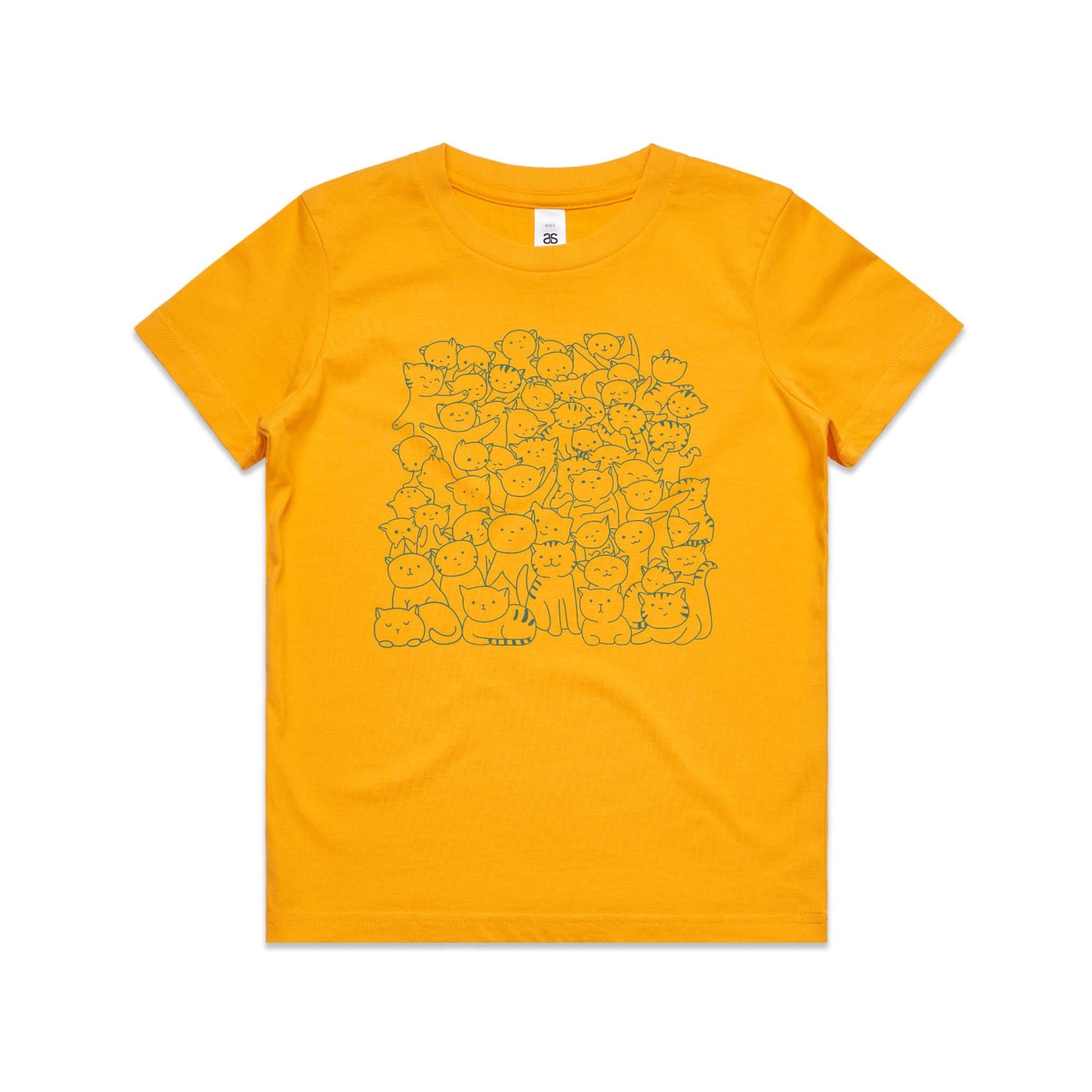 Lots And Lots Of Cats Kid's AS Colour T-shirt