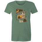 Retro Christmas Cards - Womens T-shirt