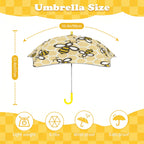 Cute Cartoon Bees Kids Safe Round Corner Umbrella Kids Safe Round Corner Umbrella animal Printed Offshore