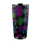 Neon Swirl - 20oz Mobile Tumbler with Lid (Black Lock)