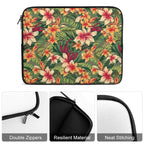 Vintage Hawaiian Floral Laptop Sleeve (Multiple Sizes) Laptop Sleeve Plants Printed Offshore