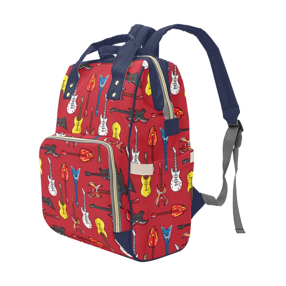 Guitars - Multi-Function Backpack, Nappy / Diaper Bag