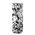Graffiti 20oz Tall Skinny Tumbler with Lid and Straw One Size 20oz Tall Skinny Tumbler with Lid and Straw Printed Offshore