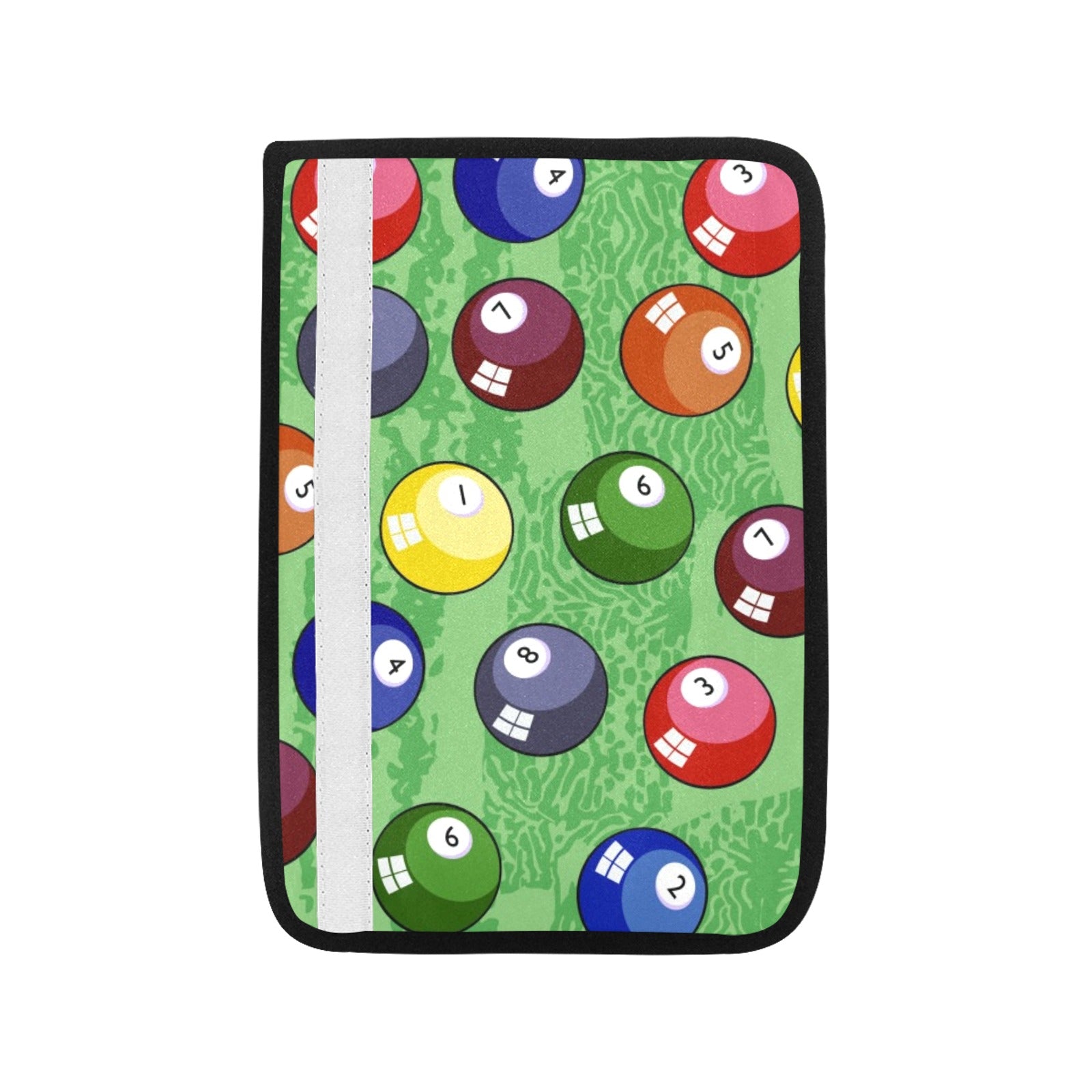 Pool Balls - Car Seat Belt Cover 7''x10'' (Pack of 2)