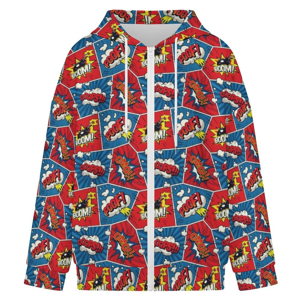 Comic Book Women's Full-Zip Hoodie