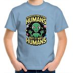 Alien, I'm Not Saying It Was Humans - Kids Youth T-shirt Carolina Blue Kids Youth T-shirt Printed In Australia Sci Fi