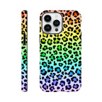 Rainbow Leopard Print - Apple iPhone Tough case iPhone 14 Pro Max iPhone Tough Case animal Globally Fulfilled