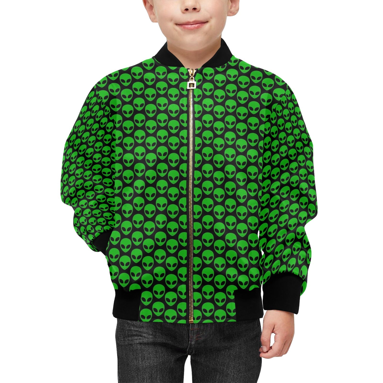 Aliens Kids Bomber Jacket Kids Bomber Jacket Printed Offshore Sci Fi