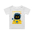 I Need My Space, Cat Astronaut - Baby T-shirt White