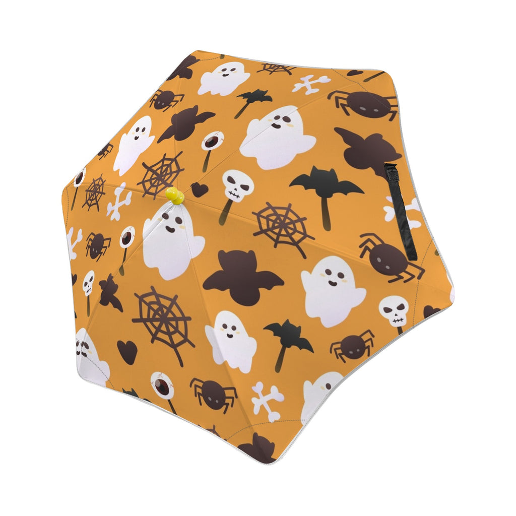 Halloween Ghosts Kids Safe Round Corner Umbrella