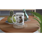 Personalise - Don't Rush Me, Cat - White 15oz Ceramic Mug Personalised 15oz Mug animal Globally Fulfilled