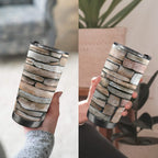 Stone Wall - 20oz Mobile Tumbler with Lid (Black Lock) 20oz Travel Mug Printed Offshore