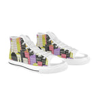 City Scape Women's High Top Canvas Shoes Womens Classic High Top Shoes Printed Offshore