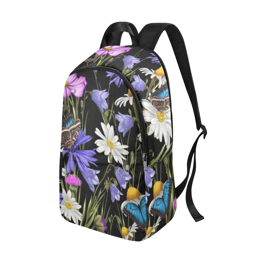 Butterfly Flowers - Fabric Backpack