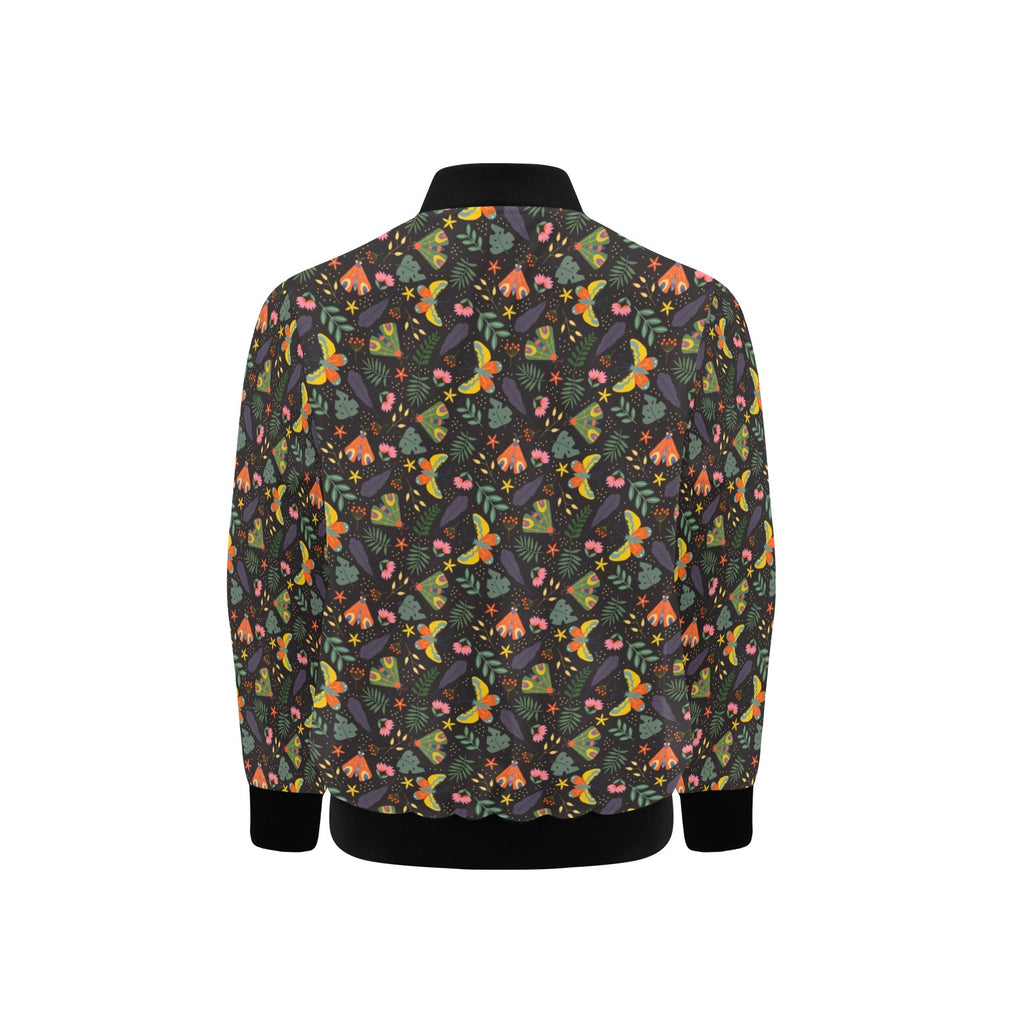 Dark Butterfly Kids Bomber Jacket Kids Bomber Jacket animal Printed Offshore