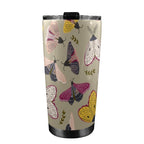 Pretty Moths 20oz Mobile Tumbler with Lid (Black Lock) 20oz Travel Mug animal Printed Offshore