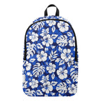 Blue Hawaiian Floral - Fabric Backpack