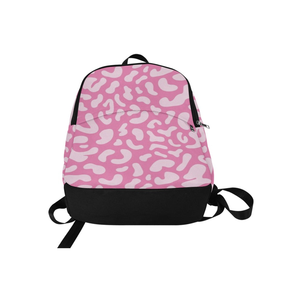 Pink Leopard - Fabric Backpack