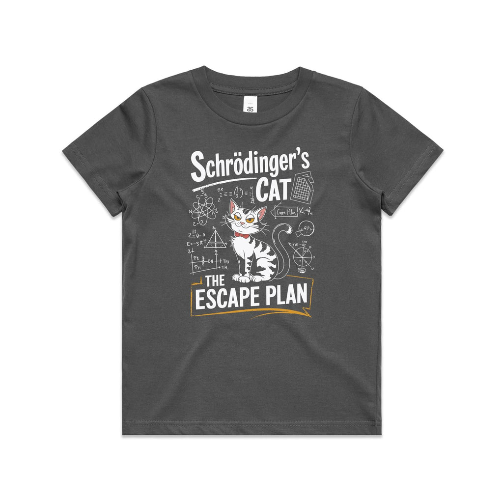 Schrodinger's Cat The Escape Plan Kids AS Colour T-shirt