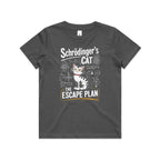 Schrodinger's Cat The Escape Plan Kids AS Colour T-shirt