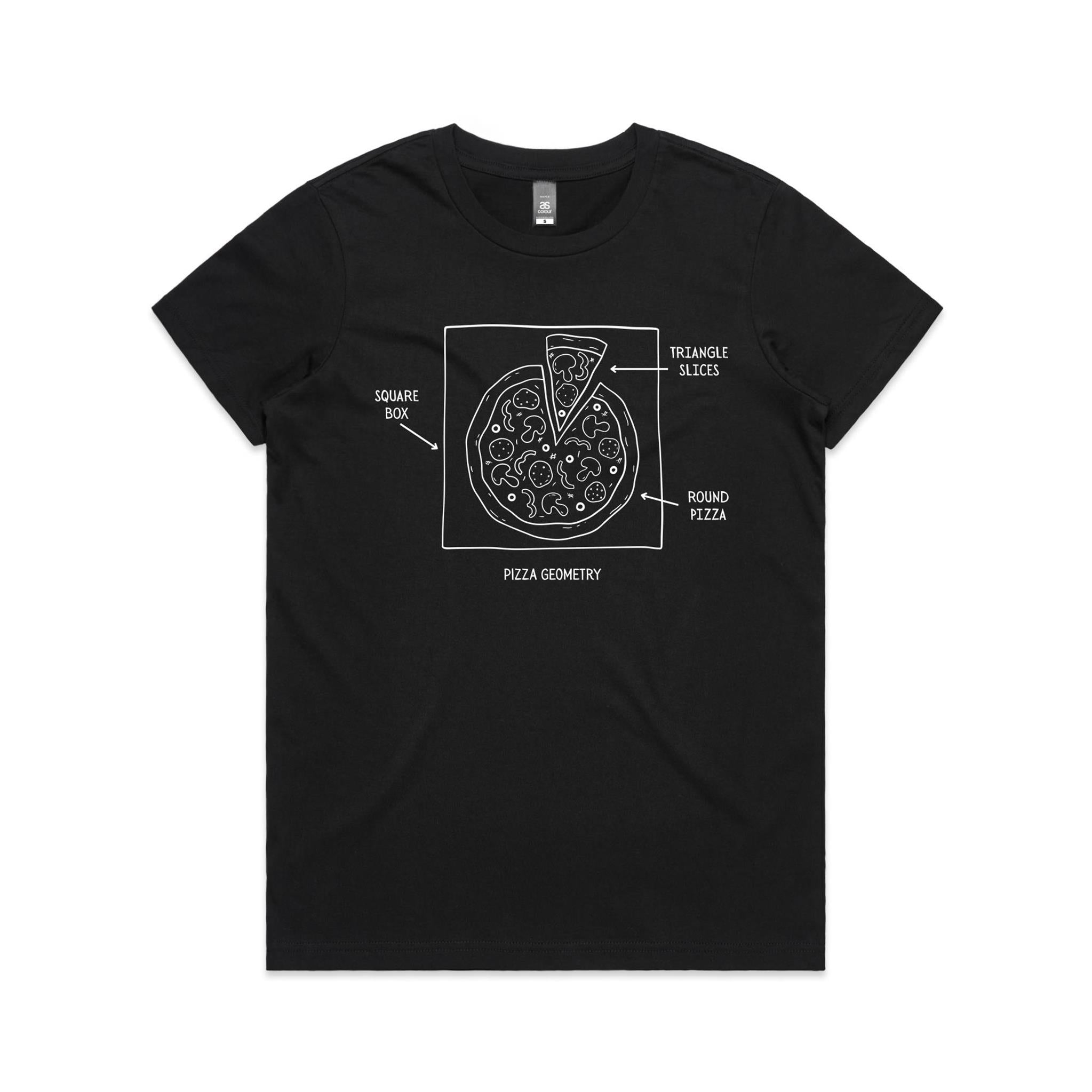 Pizza Geometry Women's AS Colour T-shirt