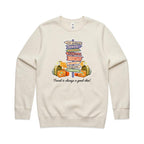 Travel Is Always A Good Idea - AS Colour Stencil Crew Sweatshirt Ecru Sweatshirt Printed In Australia