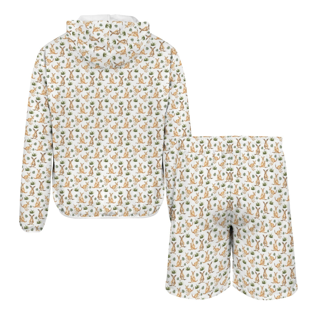 Kangaroos Men's Lightweight Sun Hoodie & Shorts Set