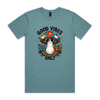 Good Vibes Only, Hippie Mushroom With Sunglasses - Mens T-shirt