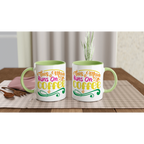Personalised - This Mum Runs On Coffee - 11oz Ceramic Mug Personalised Mug customise Globally Fulfilled Mum personalise