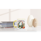 Audiobook Girlie - White 11oz Ceramic Mug with Colour Inside Colour 11oz Mug Globally Fulfilled Reading
