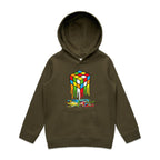 Melting Cube - Kids Hoodie Army Kids Hoodie Printed In Australia