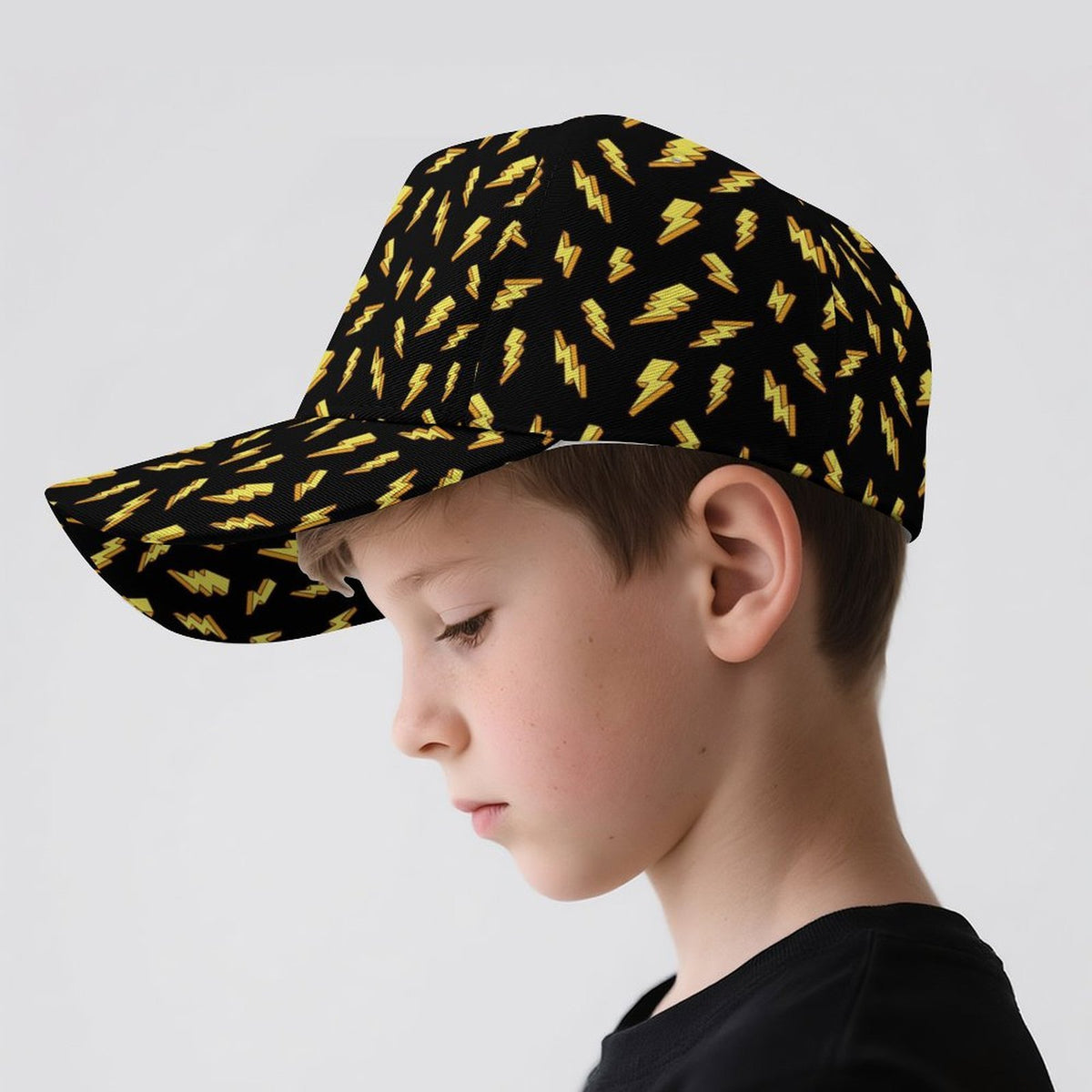 Lightning Bolts Kids Baseball Cap Kids Baseball Hat comic Printed Offshore